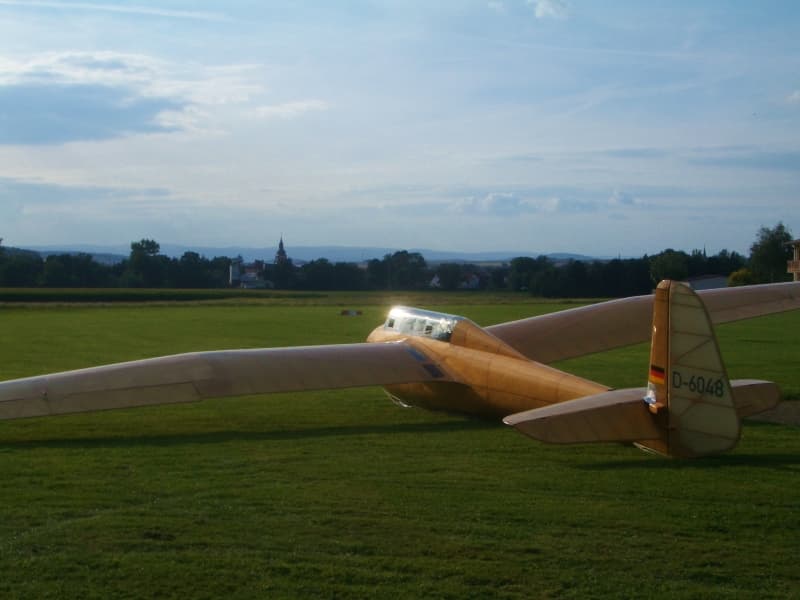 After restoration - Restaurování letadla